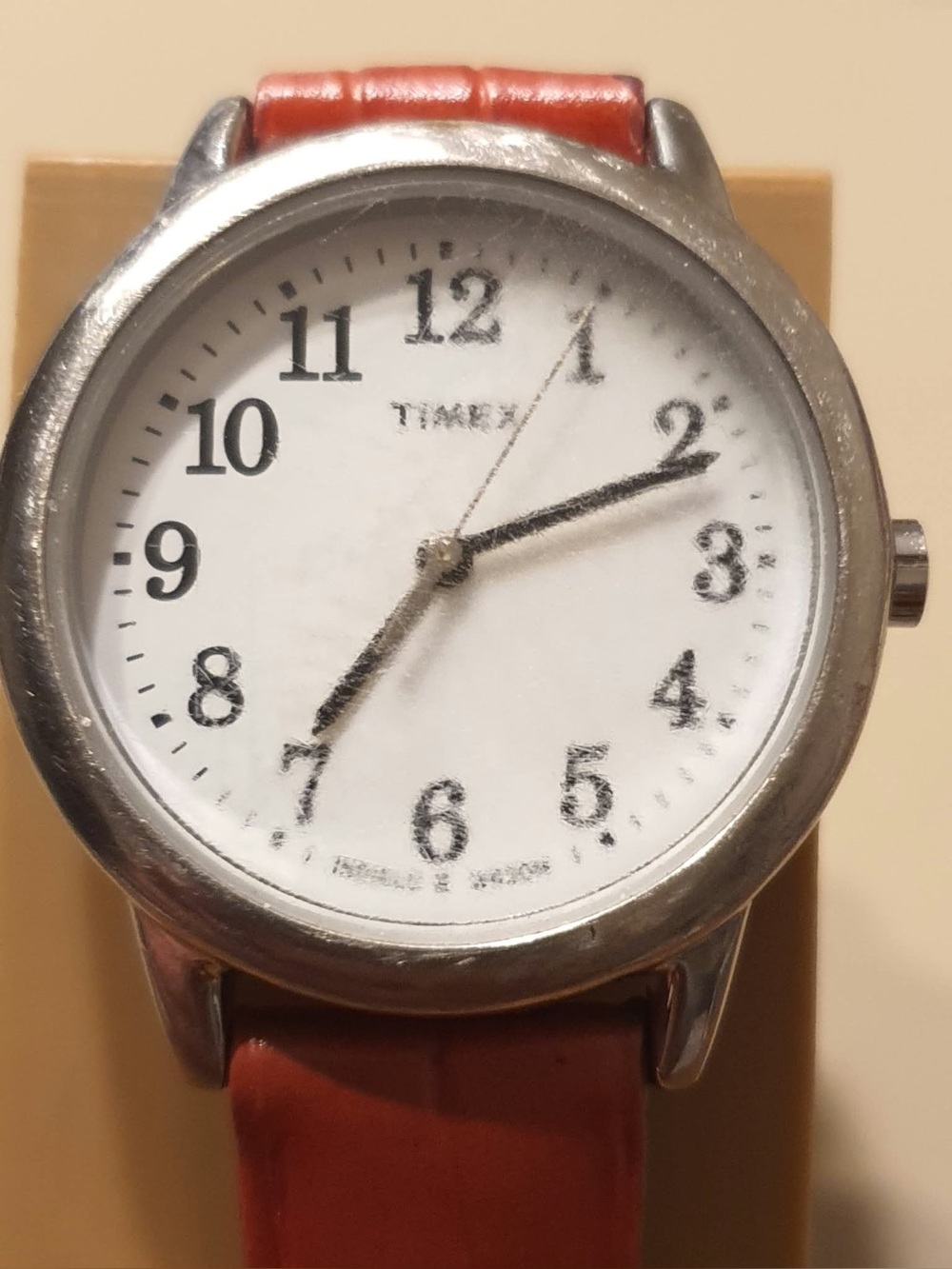 🦋10/$20🦋 Timex Indiglo Silver/White Leather Women's Watch